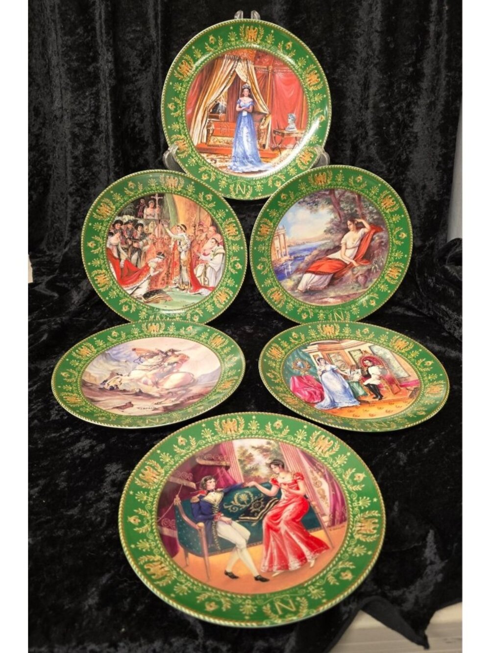 6 Claude Boulme Limoges Porcelain Collector Plates Napoleon Josephine Series LE